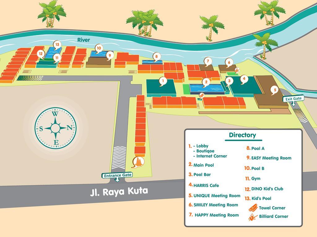Harris Hotel & Residences Riverview Kuta, Bali Kuta Lombok Dış mekan fotoğraf